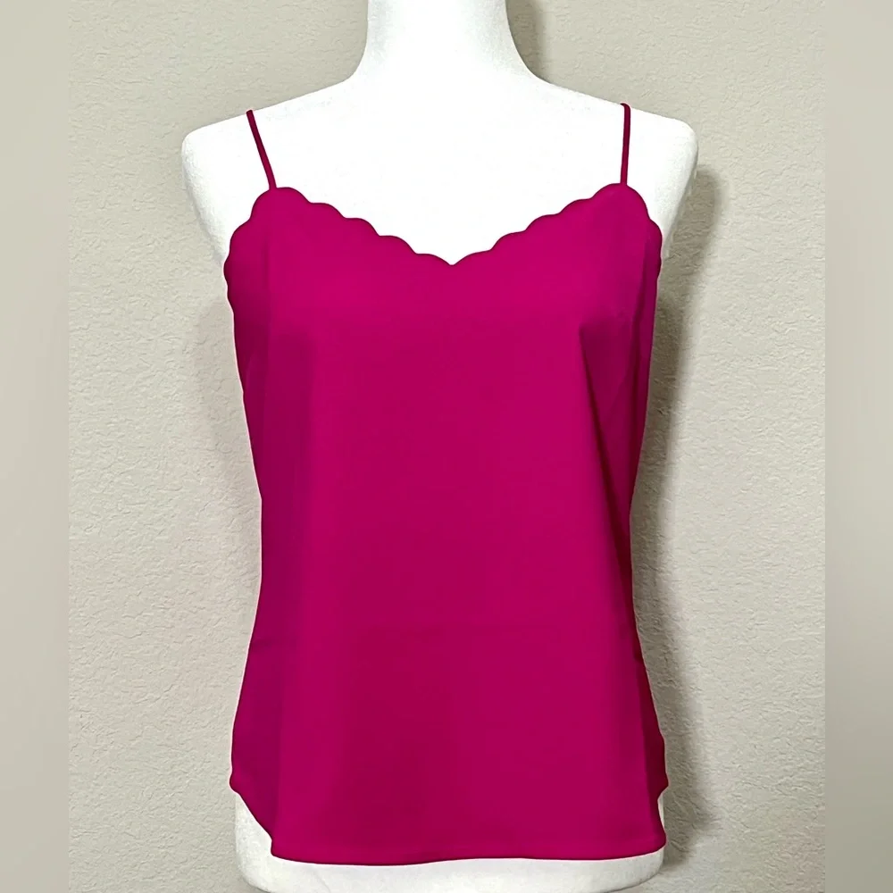 J. Crew Scalloped Preppy Academia Camisole Size 2